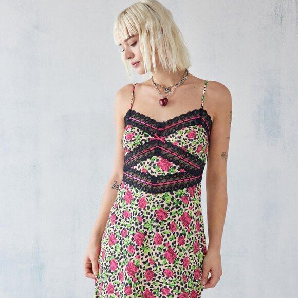 Betsey Johnson Hollywood Rose Midi Dress** US XXL - Picture 2 of 6